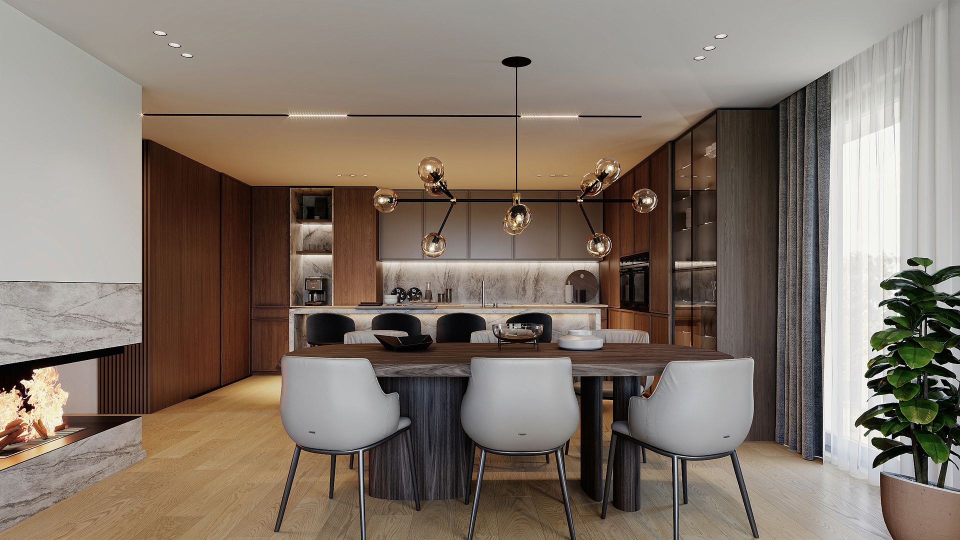 al house — living & kitchen — image 2