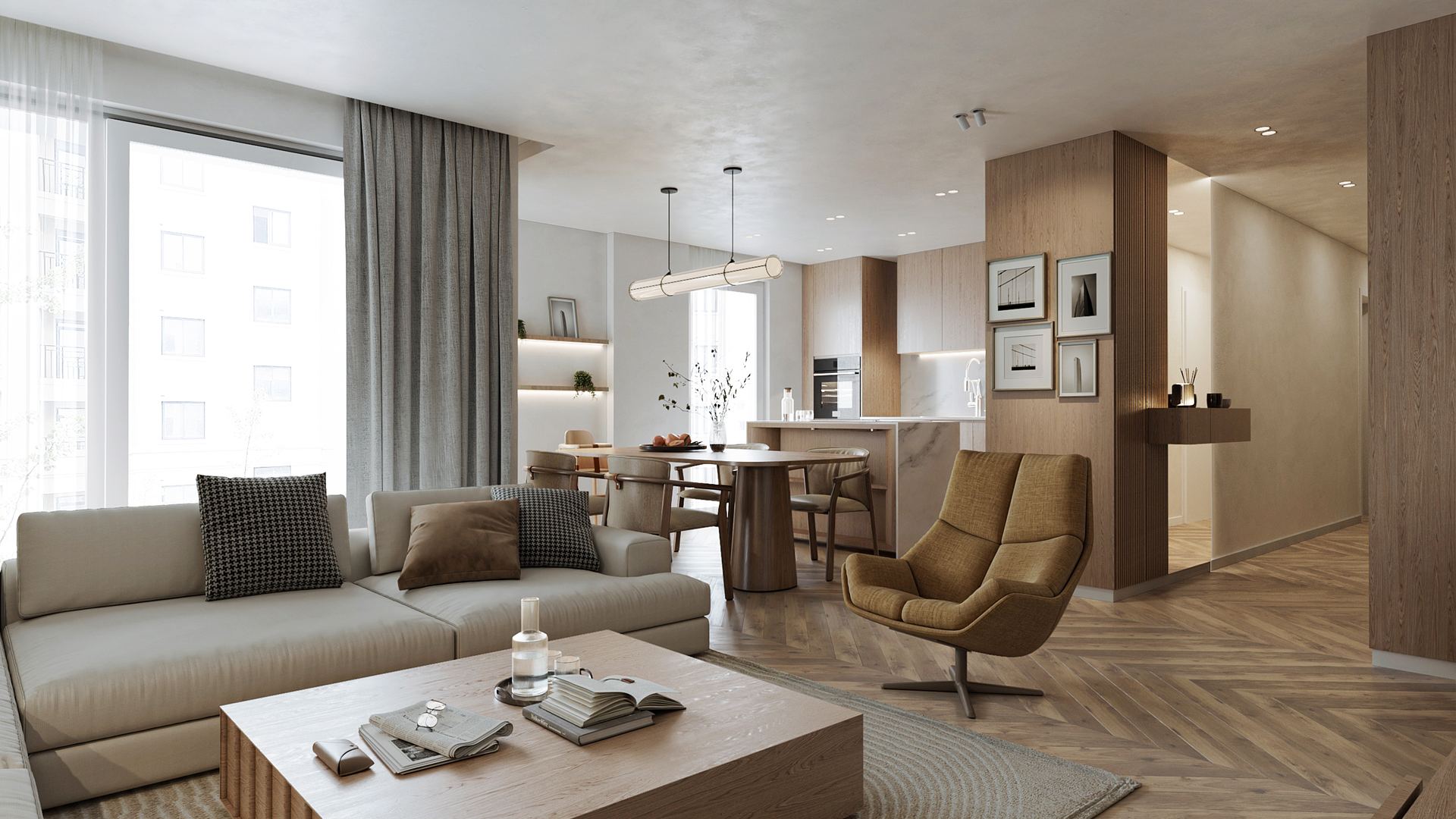 warm tones apartment — image 2