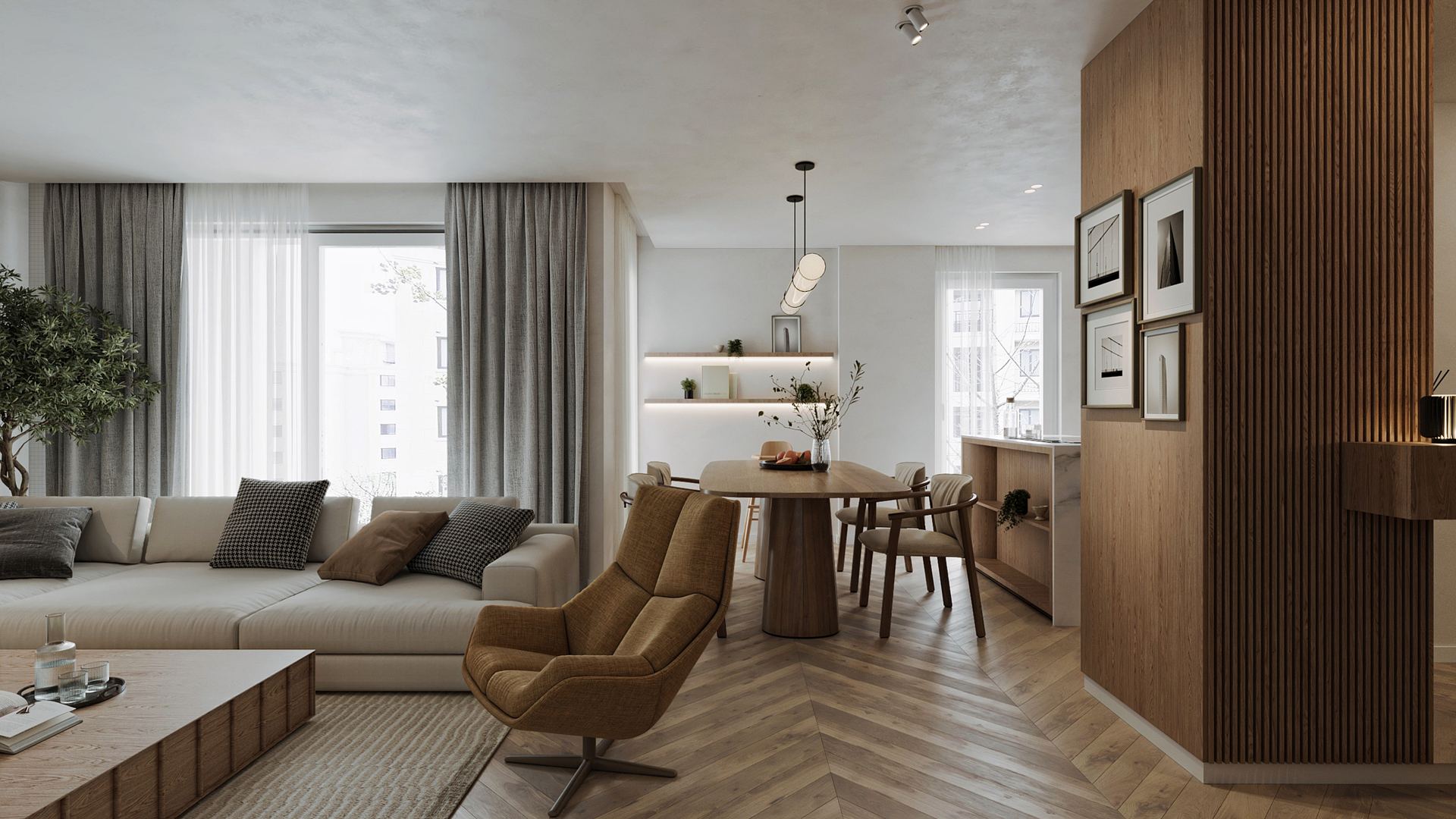 warm tones apartment — image 5
